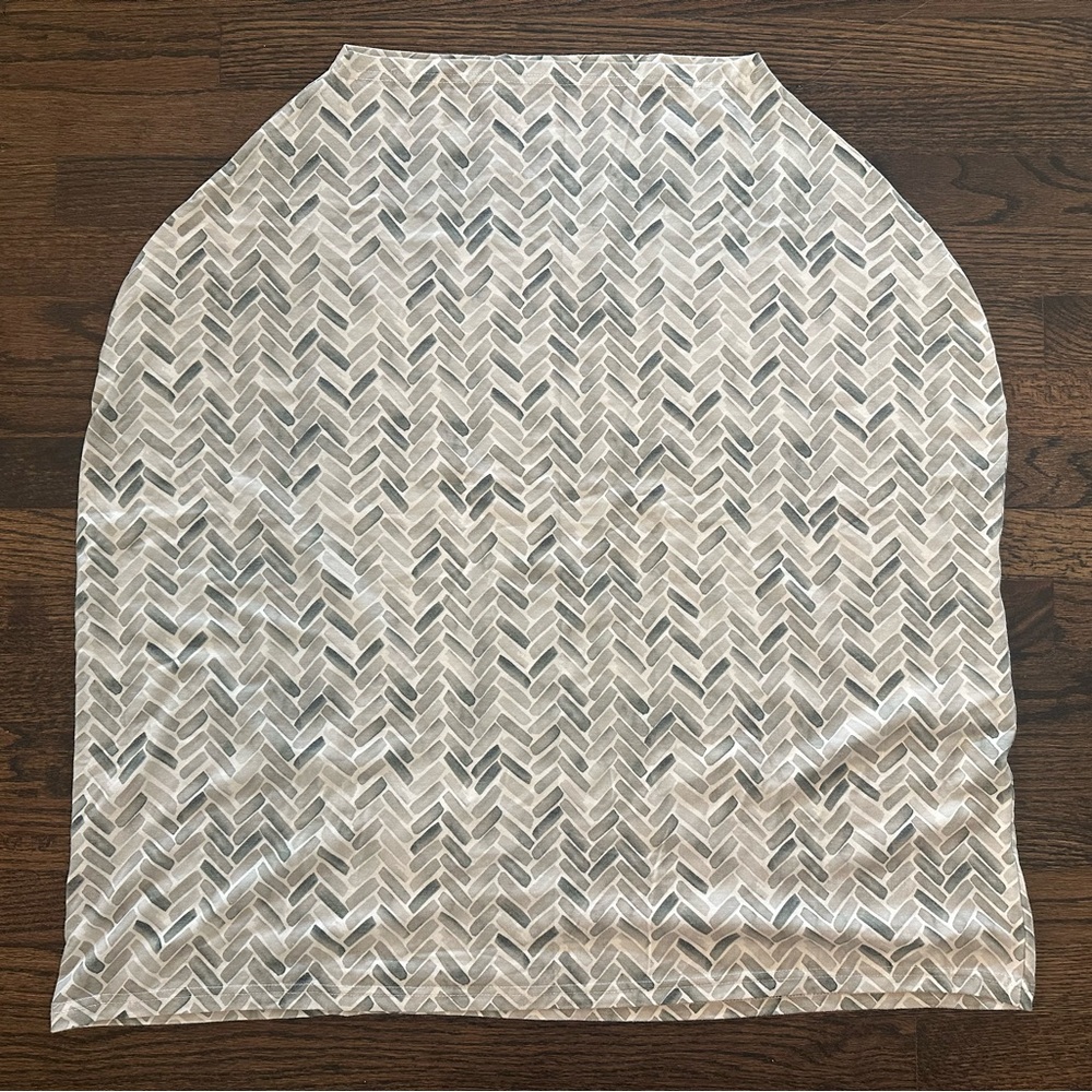 Copper Pearl Baby Nursing Breastfeeding Cover Wrap Car Seat Canopy Gray Alta EUC